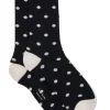 Paul Smith Jenny Polka Dot Frill Socks - Navy | Hosiery