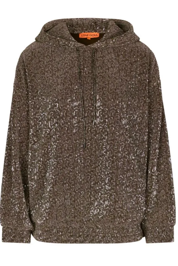 Stine Goya Jesper Sweatshirt - Holographic Sequin | Shirts And Tops
