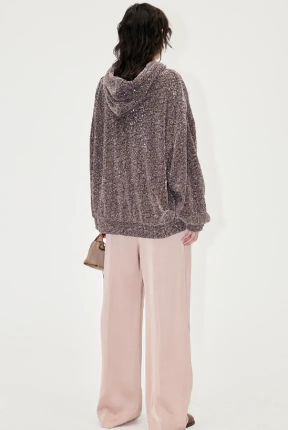 jesper_sweatshirt__hologr_4.webp Stine Goya Jesper Sweatshirt - Holographic Sequin | Shirts And Tops