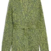 Weekend MaxMara Josef Rib-Knit Mohair Cardigan - Green | Knitwear