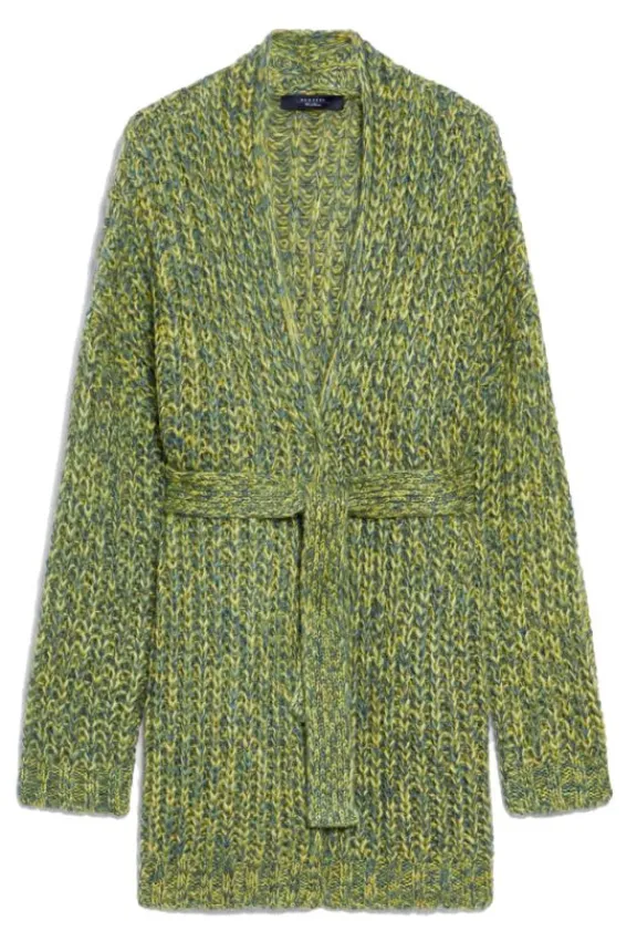 josef_ribknit_mohair_card_2.webp Weekend MaxMara Josef Rib-Knit Mohair Cardigan - Green | Knitwear