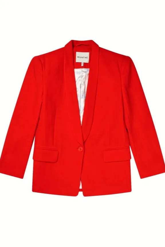 Munthe Kliomi Blazer - Red | Suits & Co-Ordinates | Jackets And Coats