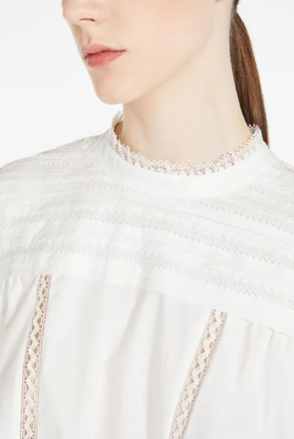 laringe_cotton_poplin_blo_3.webp Weekend MaxMara Laringe Cotton Poplin Blouse - White | Shirts And Tops