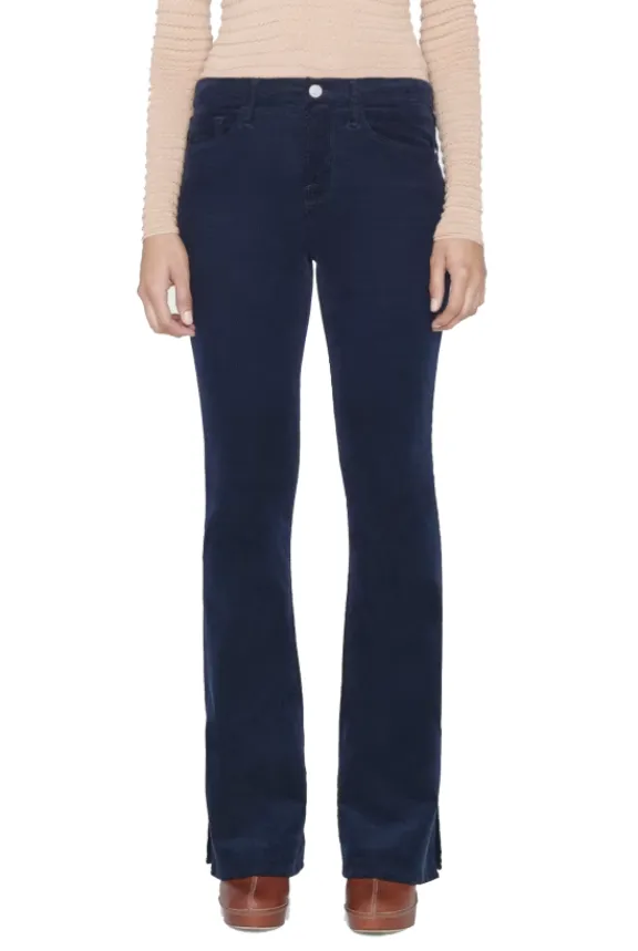 Frame Le Mini Boot Slit Corduroy Jeans - Navy | Trousers And Playsuits | Jeans