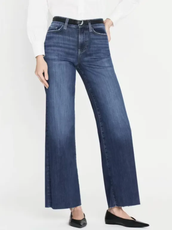 le_slim_palazzo_raw_after_7.webp Frame Le Slim Palazzo Raw After - Lupine | Trousers And Playsuits | Jeans