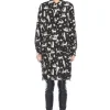 Weekend MaxMara Libano Silk Dress - Black Cat Print | Dresses