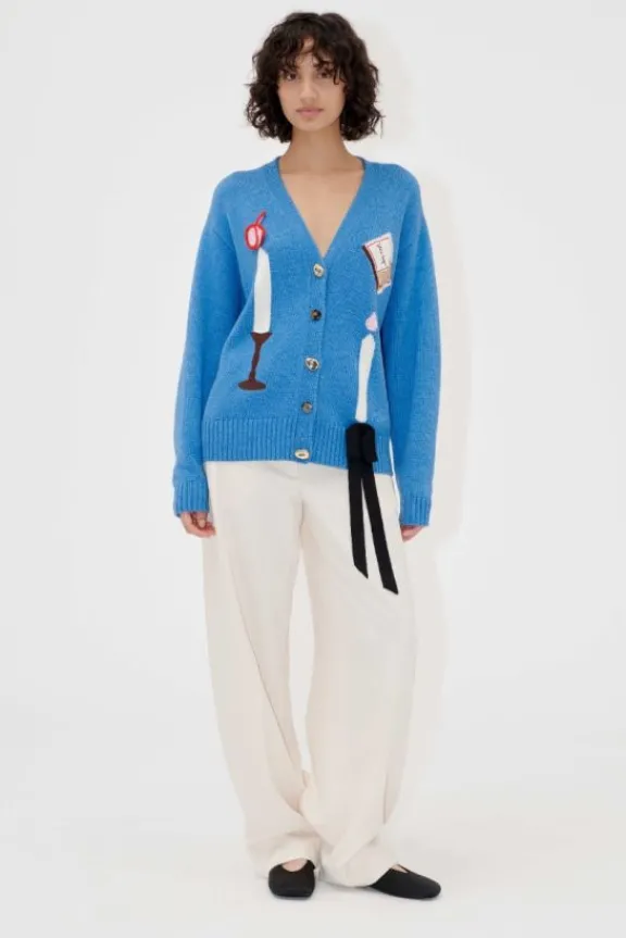 long_sleeve_cardigan__can_5.webp Stine Goya Long Sleeve Cardigan - Candle Setting Intarsia | Knitwear