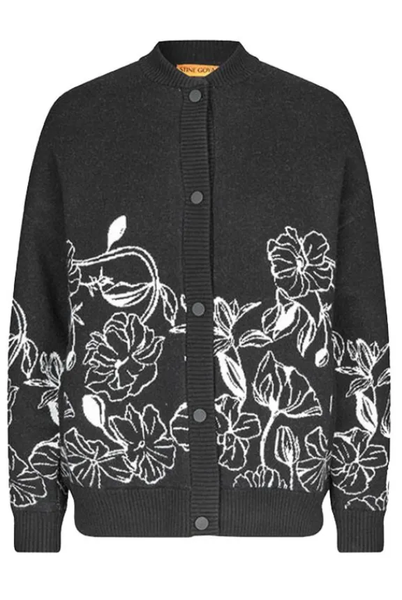 long_sleeve_cardigan__ecc_2.webp Stine Goya Long Sleeve Cardigan - Eccentric Floral | Knitwear