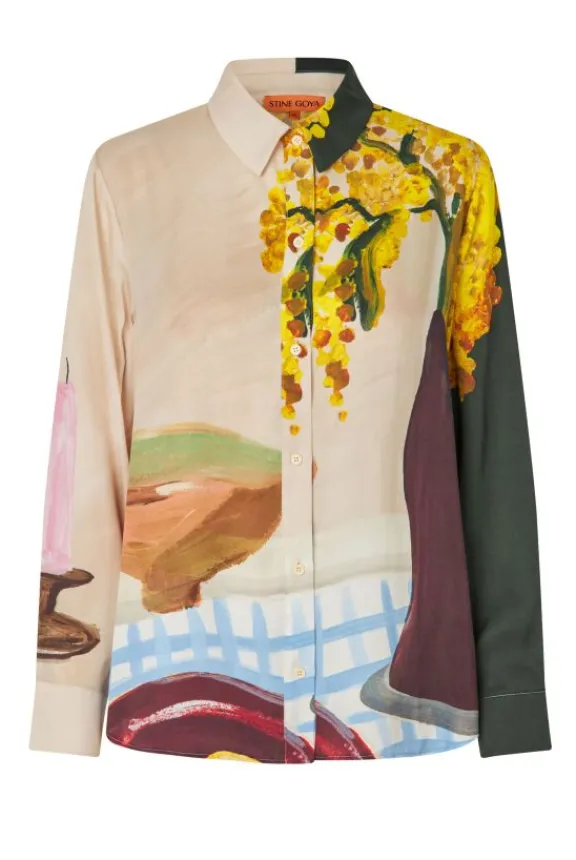 Stine Goya Long Sleeve Shirt - Lemons on a Plate | Suits & Co-Ordinates | Shirts And Tops