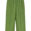 Weekend MaxMara Malizia Linen Canvas Trousers - Green | Trousers And Playsuits | Suits & Co-Ordinates