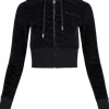 Juicy Couture Marissa Classic Velour Hoodie - Black Monogram | Suits & Co-Ordinates | Shirts And Tops