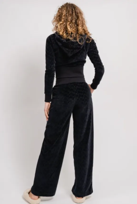 marissa_classic_velour_ho_5.webp Juicy Couture Marissa Classic Velour Hoodie - Black Monogram | Suits & Co-Ordinates | Shirts And Tops