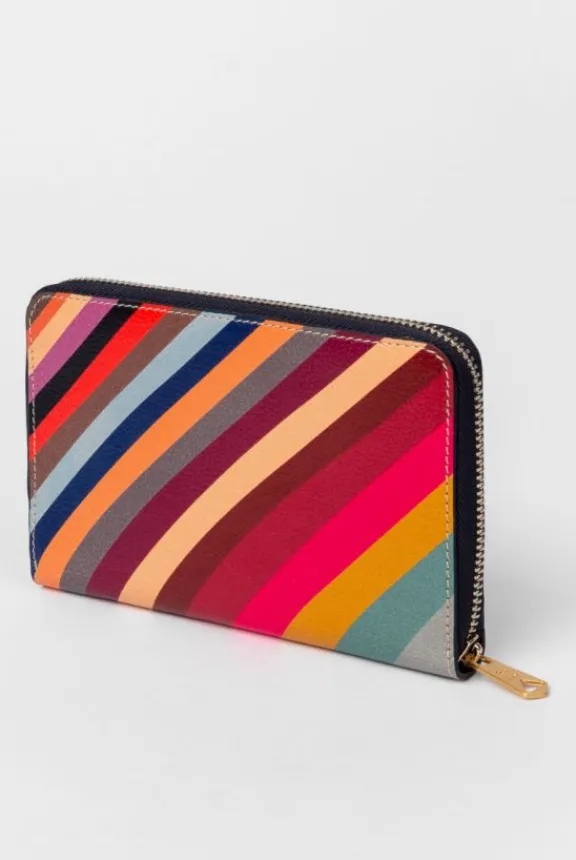 medium_swirl_ziparound_pu_3.webp Paul Smith Medium 'Swirl' Zip-Around Purse | Gifts | Bags And Purses