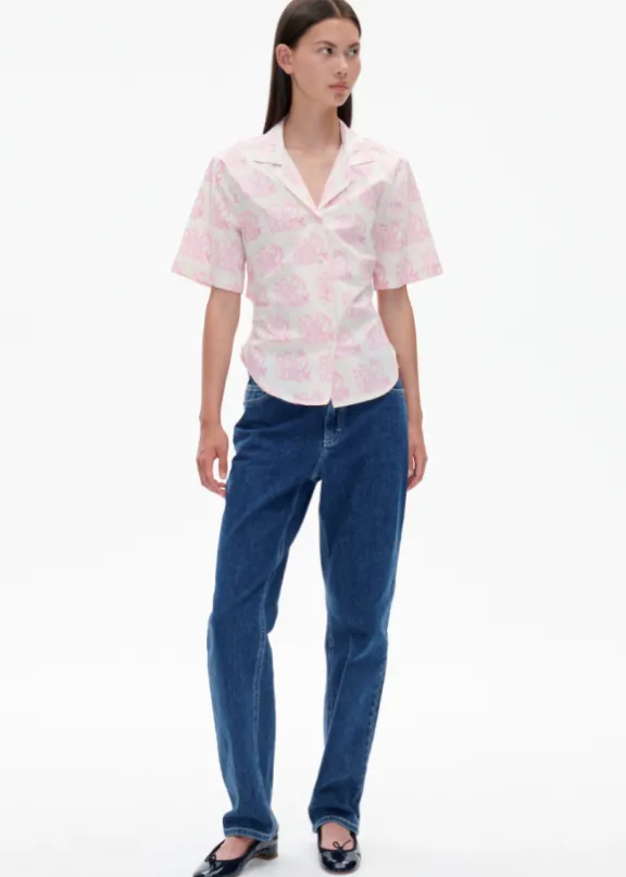 mie_shirt__lilac_monogram_3.webp Baum Und Pferdgarten Mie Shirt - Lilac Monogram | Suits & Co-Ordinates | Shirts And Tops