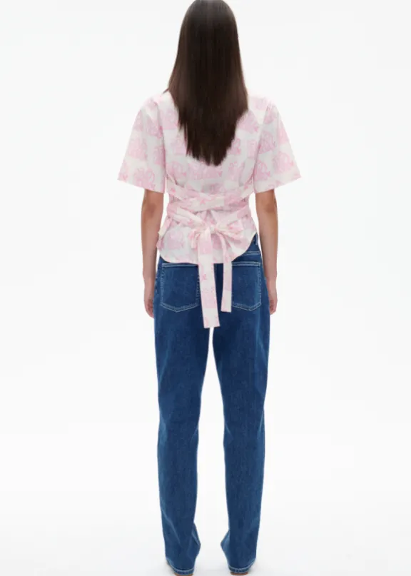 mie_shirt__lilac_monogram_4.webp Baum Und Pferdgarten Mie Shirt - Lilac Monogram | Suits & Co-Ordinates | Shirts And Tops