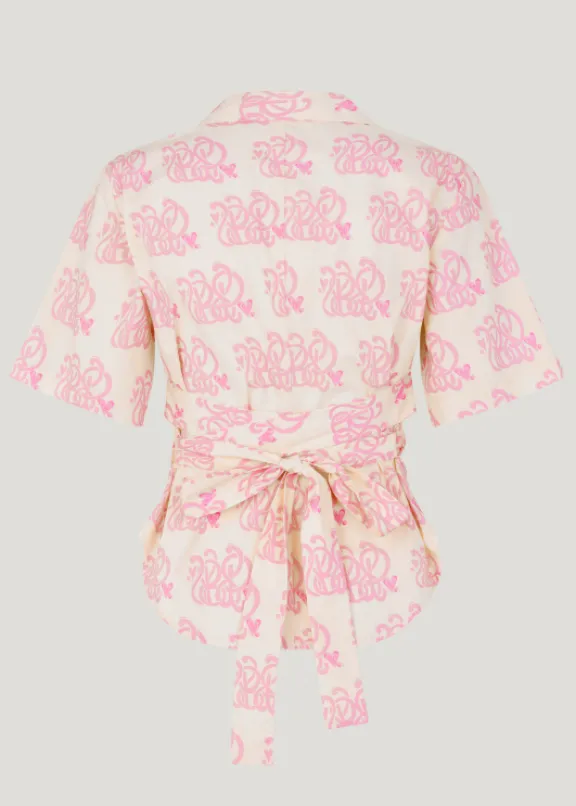 mie_shirt__lilac_monogram_5.webp Baum Und Pferdgarten Mie Shirt - Lilac Monogram | Suits & Co-Ordinates | Shirts And Tops