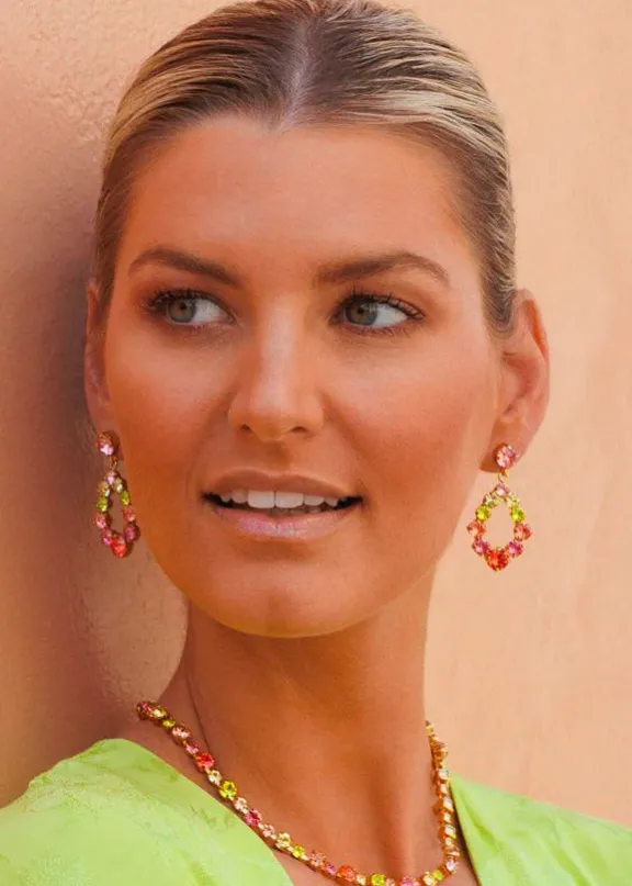 Caroline Svedbom Mini Delia Earrings - Gold/Tropicana Combo | Jewellery | Gifts