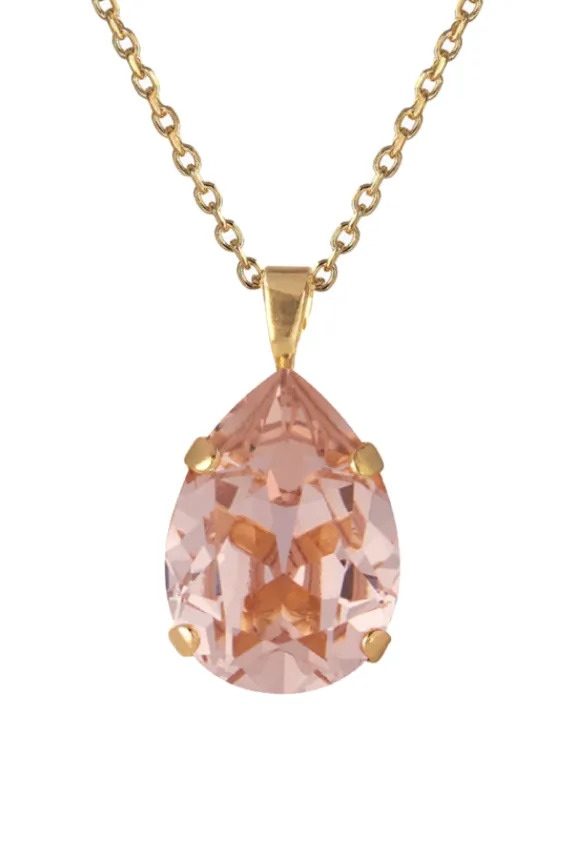 Caroline Svedbom Mini Drop Necklace - Gold/Vintage Rose | Jewellery