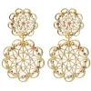 Caroline Svedbom Mini Gardenia Earrings - Gold/Rainbow Combo | Jewellery