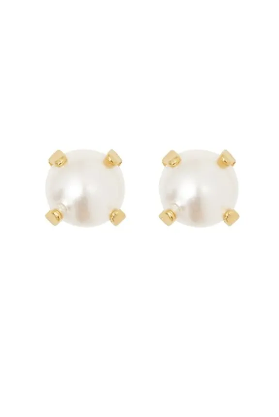 Caroline Svedbom Mini Stud Earrings - Gold/Pearl | Jewellery
