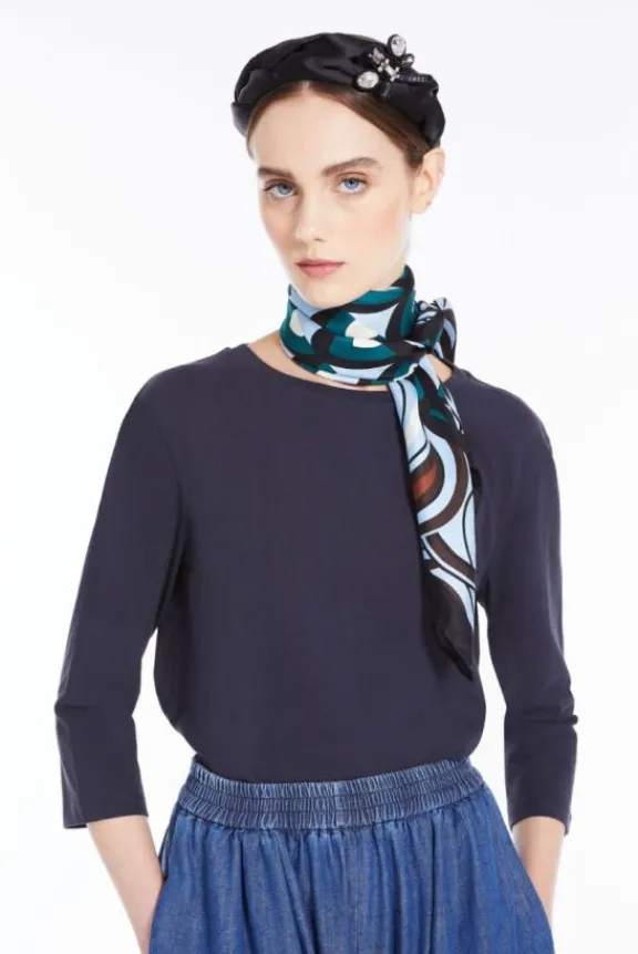 multia_jersey_tshirt__nav_2.webp Weekend MaxMara Multia Jersey T-Shirt - Navy | Shirts And Tops