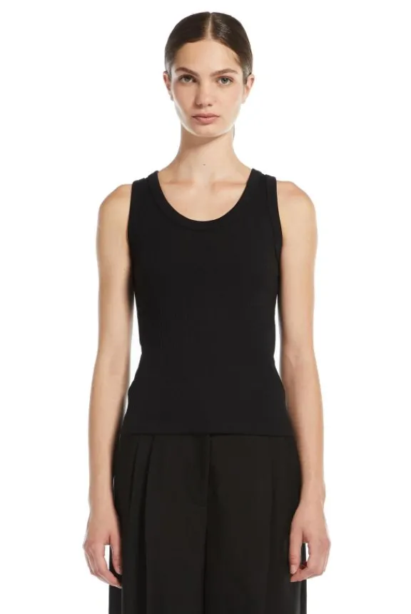 Weekend MaxMara Multic Sleeveless Top - Black | Shirts And Tops