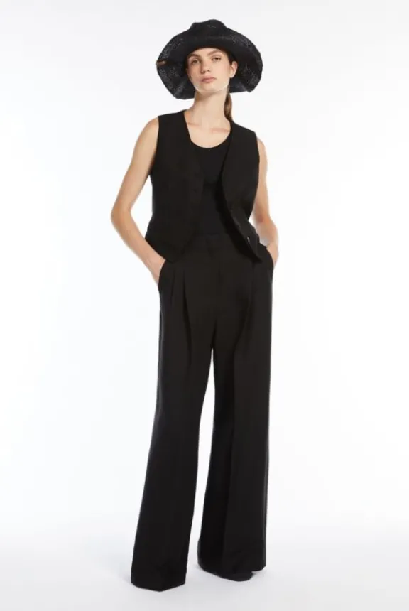 multic_sleeveless_top__bl_4.webp Weekend MaxMara Multic Sleeveless Top - Black | Shirts And Tops
