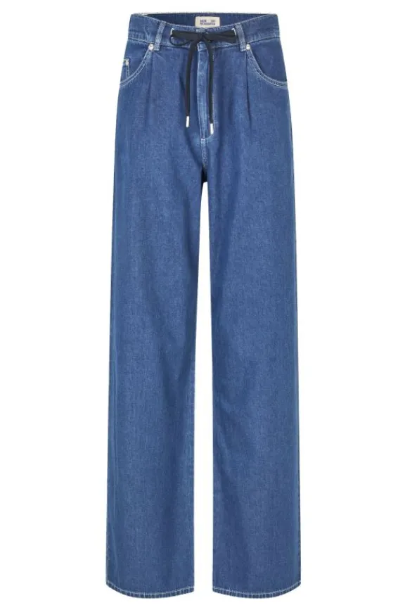 nanny_trousers__light_wor_2.webp Baum Und Pferdgarten Nanny Trousers - Light Worn Denim | Trousers And Playsuits | Suits & Co-Ordinates