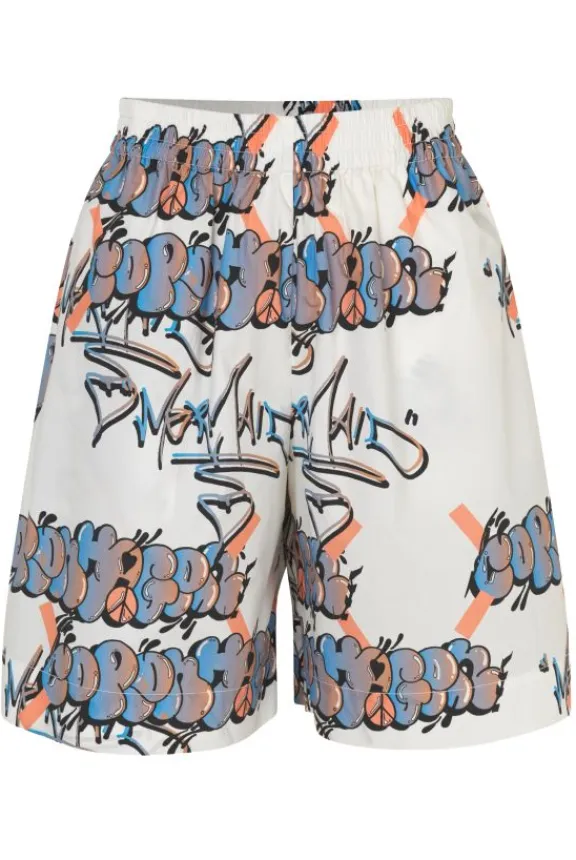 Baum Und Pferdgarten Narah Shorts - Peach Graffiti | Trousers And Playsuits | Suits & Co-Ordinates