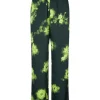 Baum Und Pferdgarten Narine Trousers - Green Margot Flower | Trousers And Playsuits