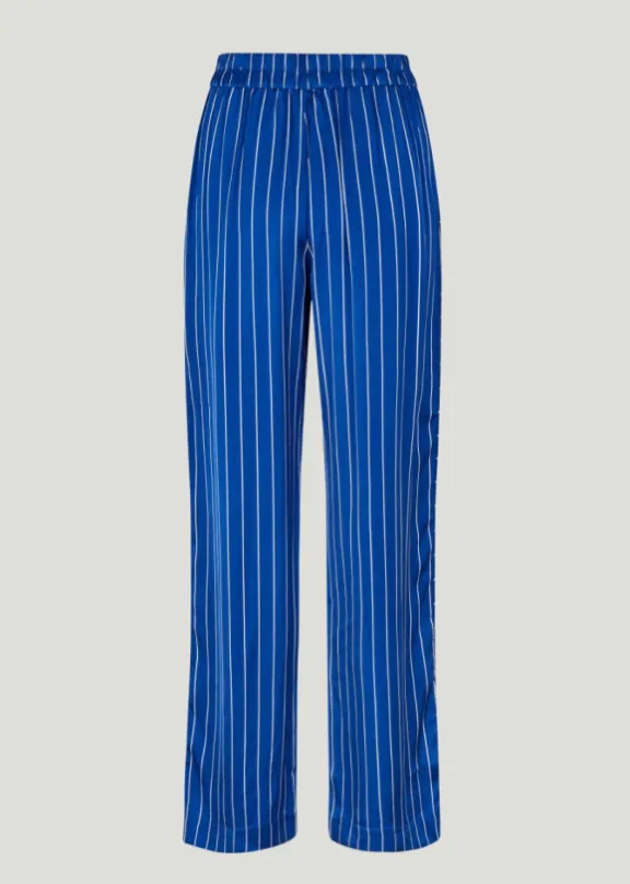 narine_trousers__sodalite_5.webp Baum Und Pferdgarten Narine Trousers - Sodalite Blue Pinstripe | Trousers And Playsuits | Suits & Co-Ordinates