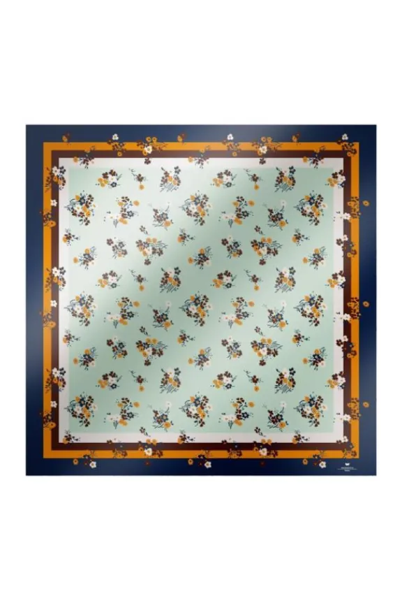 Weekend MaxMara Onesto Printed Silk Scarf - Pastel Green | Scarves