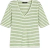 Weekend MaxMara Opzione Linen Jersey T-Shirt - Green | Shirts And Tops