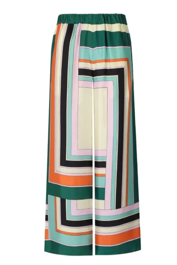ottavo_silk_twill_trouser_4.webp Weekend MaxMara Ottavo Silk Twill Trousers - Mulitcolour | Trousers And Playsuits | Suits & Co-Ordinates