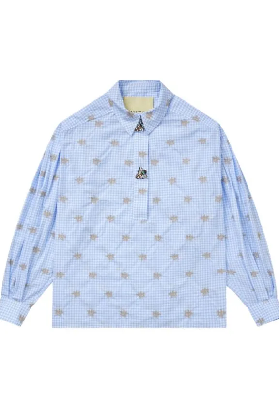 Munthe Ovimo Top - Light Blue | Shirts And Tops