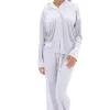 Juicy Couture Paquita Velvet Pyjama Shirt - Quite Grey | Shirts And Tops
