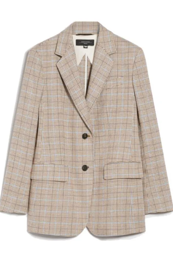 peirak_linen_amp_cotton_t_2.webp Weekend MaxMara Peirak Linen & Cotton Twill Blazer - Terracotta | Suits & Co-Ordinates | Jackets And Coats
