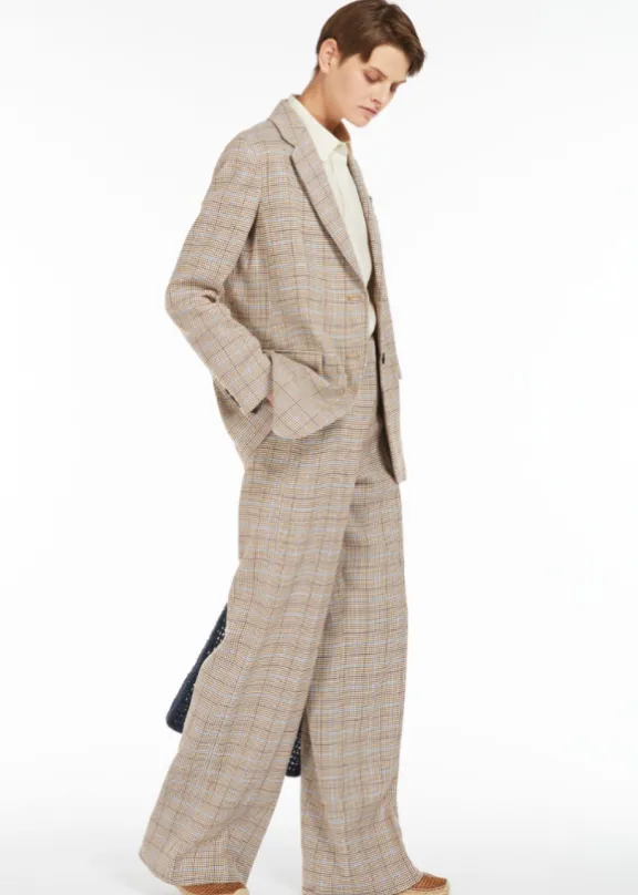 peirak_linen_amp_cotton_t_3.webp Weekend MaxMara Peirak Linen & Cotton Twill Blazer - Terracotta | Suits & Co-Ordinates | Jackets And Coats