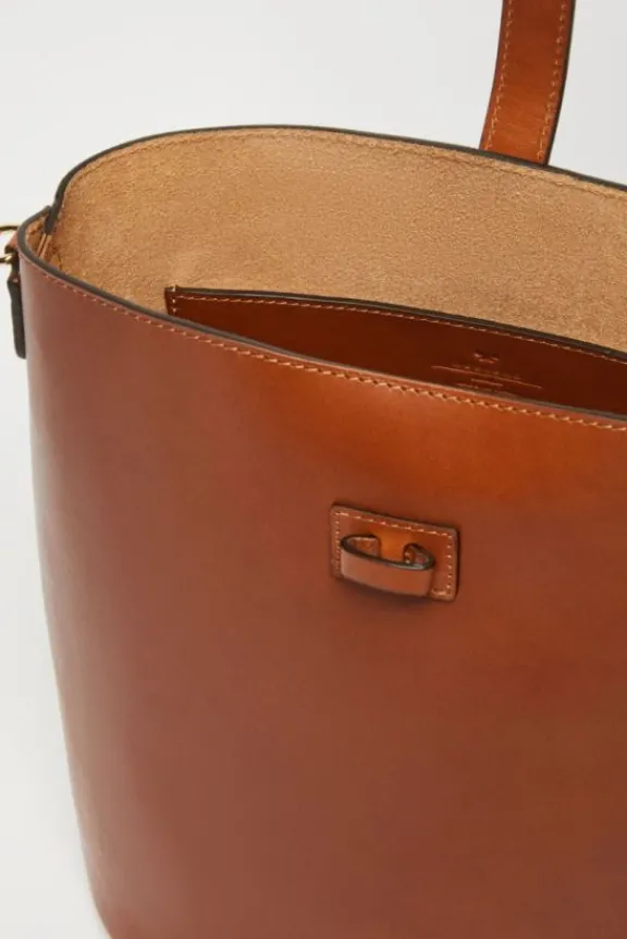pere_leather_bucket_bag___3.webp Weekend MaxMara Pere Leather Bucket Bag - Tobacco | Bags And Purses