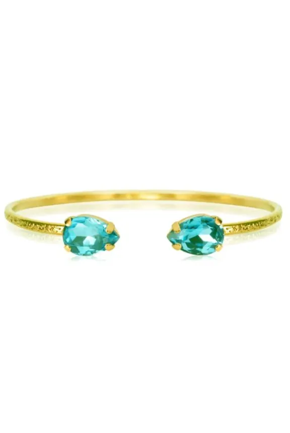 petite_drop_bracelet__gol_0-1.webp Caroline Svedbom Petite Drop Bracelet - Gold/Aquamarine | Jewellery | Gifts