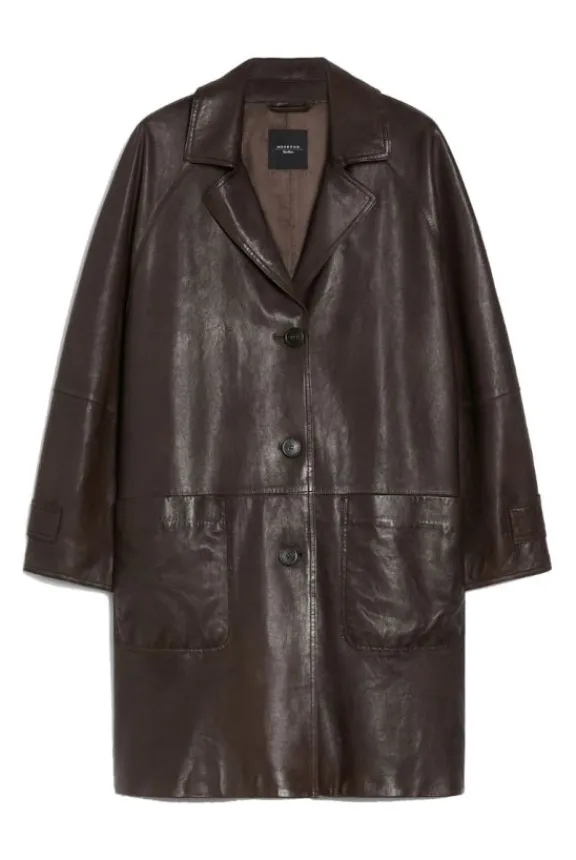 petra_washed_leather_dust_2.webp Weekend MaxMara Petra Washed Leather Duster Coat - Chocolate | Jackets And Coats
