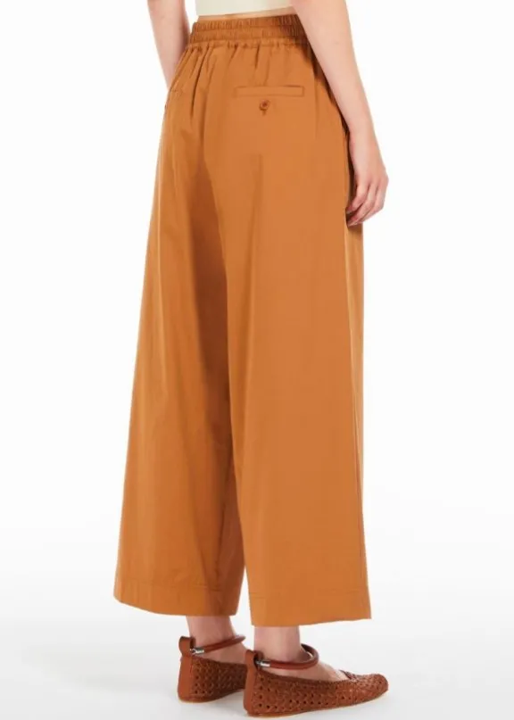placido_cotton_sateen_tro_4.webp Weekend MaxMara Placido Cotton Sateen Trousers- Terracotta | Trousers And Playsuits