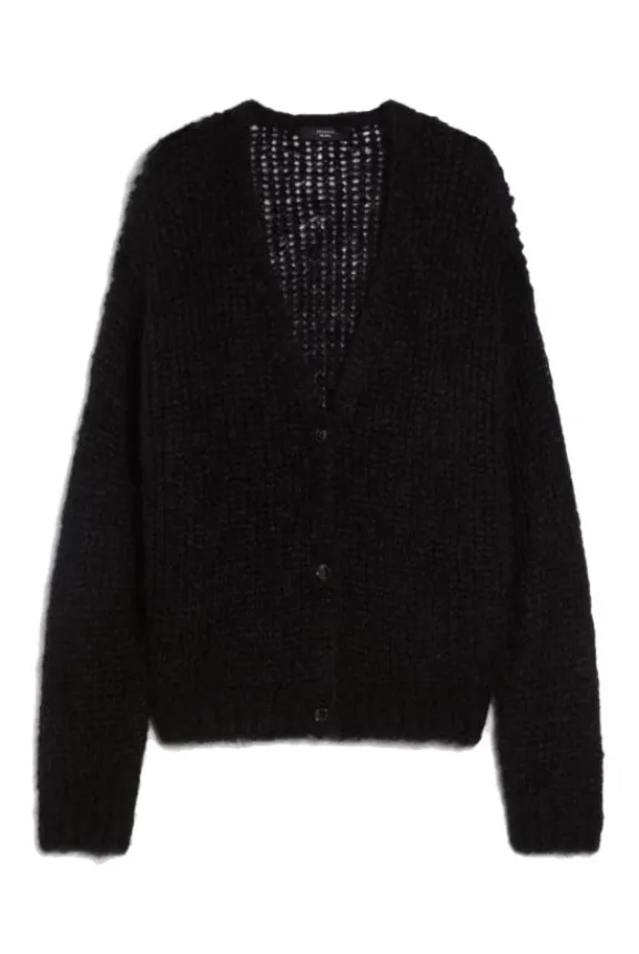 pontiac_mohair_yarn_cardi_3.webp Weekend MaxMara Pontiac Mohair Yarn Cardigan - Black | Knitwear