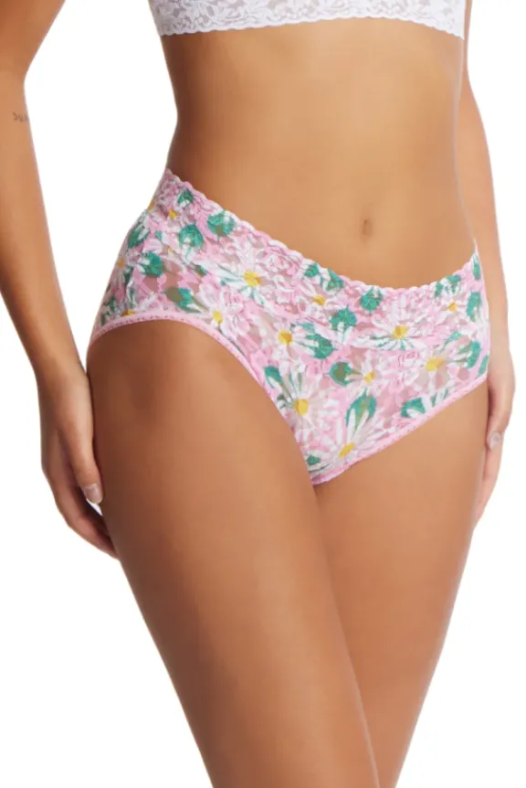printed_signature_lace_fr_5.webp Hanky Panky Printed Signature Lace French Brief - Hello Spring | Hosiery