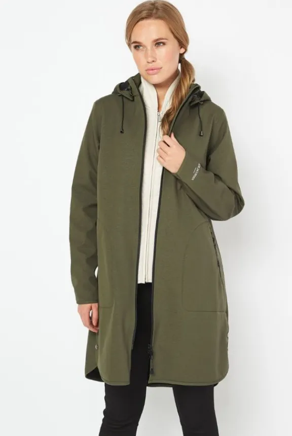 rain_raincoat__army_7.webp Ilse Jacobsen RAIN128 Raincoat - Army | Rainwear | Jackets And Coats