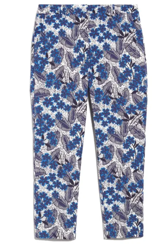 ravello_cotton_faille_tro_2.webp Weekend MaxMara Ravello Cotton Faille Trousers - Cornflower Blue | Trousers And Playsuits | Suits & Co-Ordinates