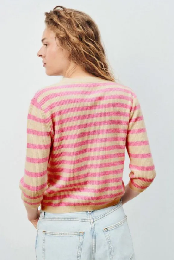 raxow_jumper__natural_str_4.webp American Vintage Raxow Jumper - Natural Striped | Knitwear