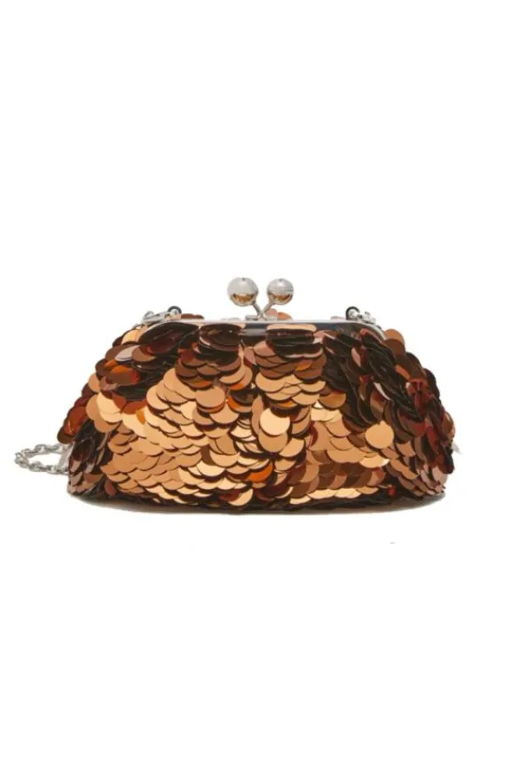 Weekend MaxMara Recital Small Sequinned Pasticcino Bag - Brown | Bags And Purses