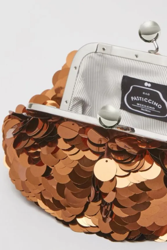 Weekend MaxMara Recital Small Sequinned Pasticcino Bag - Brown | Bags And Purses