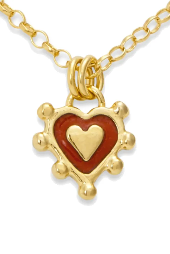 Sophie Harley Red Sacred Heart Necklace | Jewellery | Gifts
